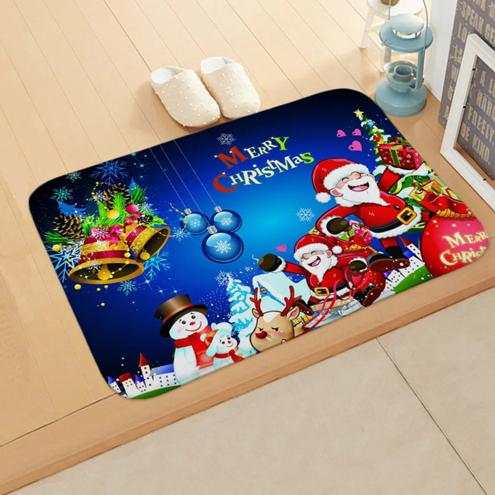 Santa Claus Weihnachts matte Outdoor Teppich Dekoration Home Boden Geschenk