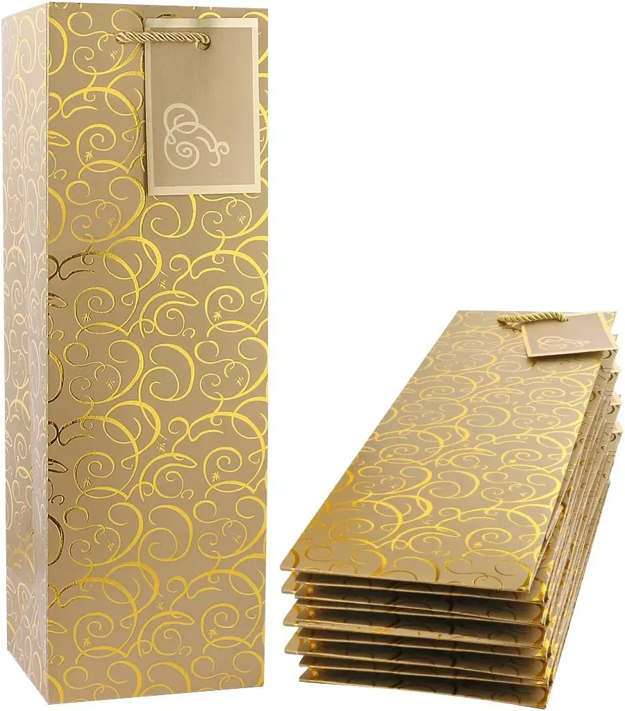 

Wine Bag Gift Set, 36 Pack for Wine Bottles, Gold