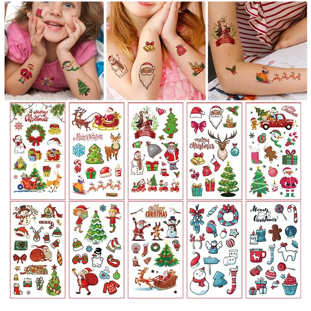 for Body Hands Arm Leg Party Water Transfer Stickers Body Art Decals Christmas Temporary Tattoo Fake Tattoo Tattoo Stickers