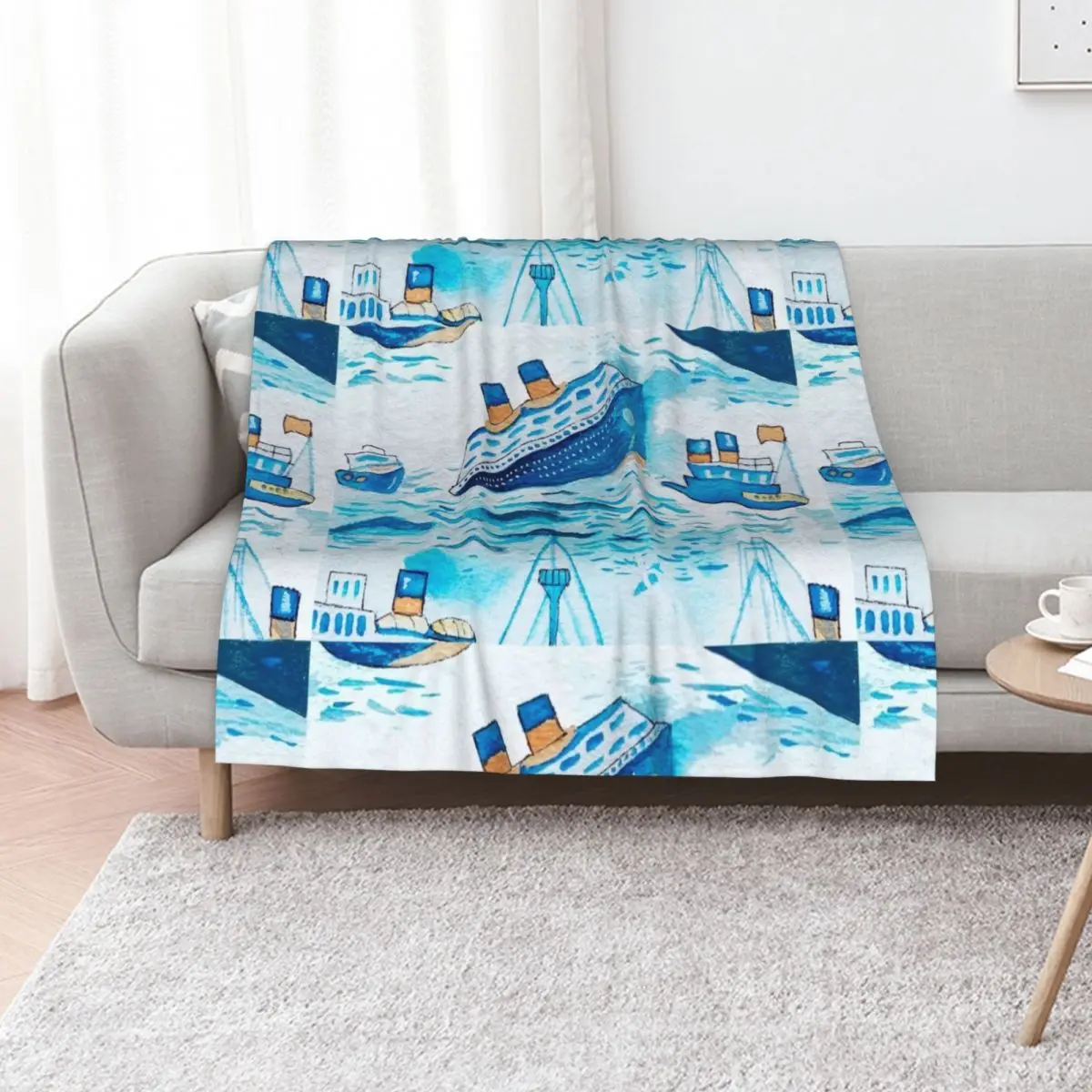 Ferry boats scrub cap Throw Blanket For Baby Bed decorative for babies Kid'S For Sofa Thin Blankets