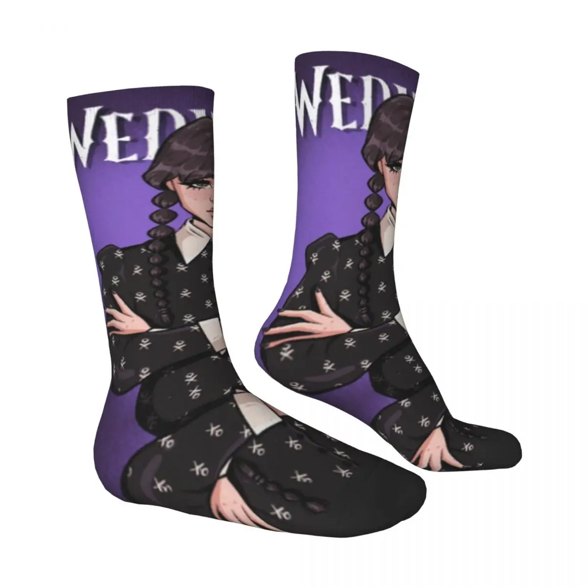 Wednesday Adams Unisex Socks Outdoor 3D Print Happy Socks Street Style Crazy Sock