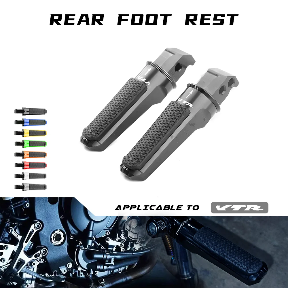 Motorcycle CNC Rear Foot Pegs Footrest Passenger Footpegs for HONDA CB-1 CB400 BROS400 BROS600 VTR1000 CB 400 BROS 600 VTR 1000