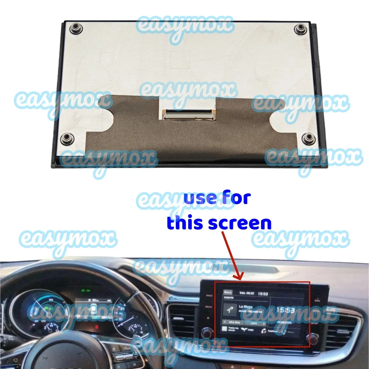 

Heads-up Screen LCD Display or Touch Digitizer for 2021-2022 Hyundai Xceed Tucson Navigation Repair