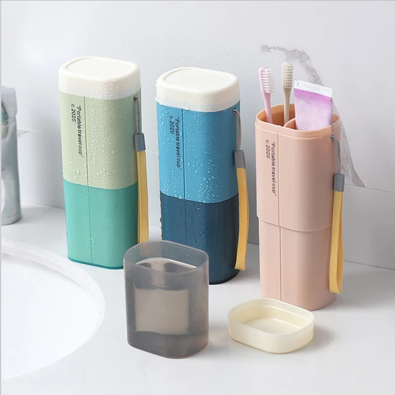 Travel Toothbrush Toothpaste Holder Storage Box Portable Toothbrush Case Organizer For Outdoor Travel Bathroom Accessories