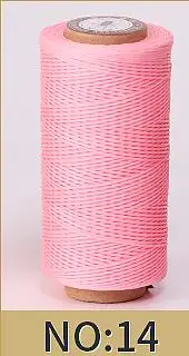Leder Handwerk DIY Projekt 150d Leder Nähen Polyester Flach wachs Schnur Durchmesser 0,8mm 50 Meter