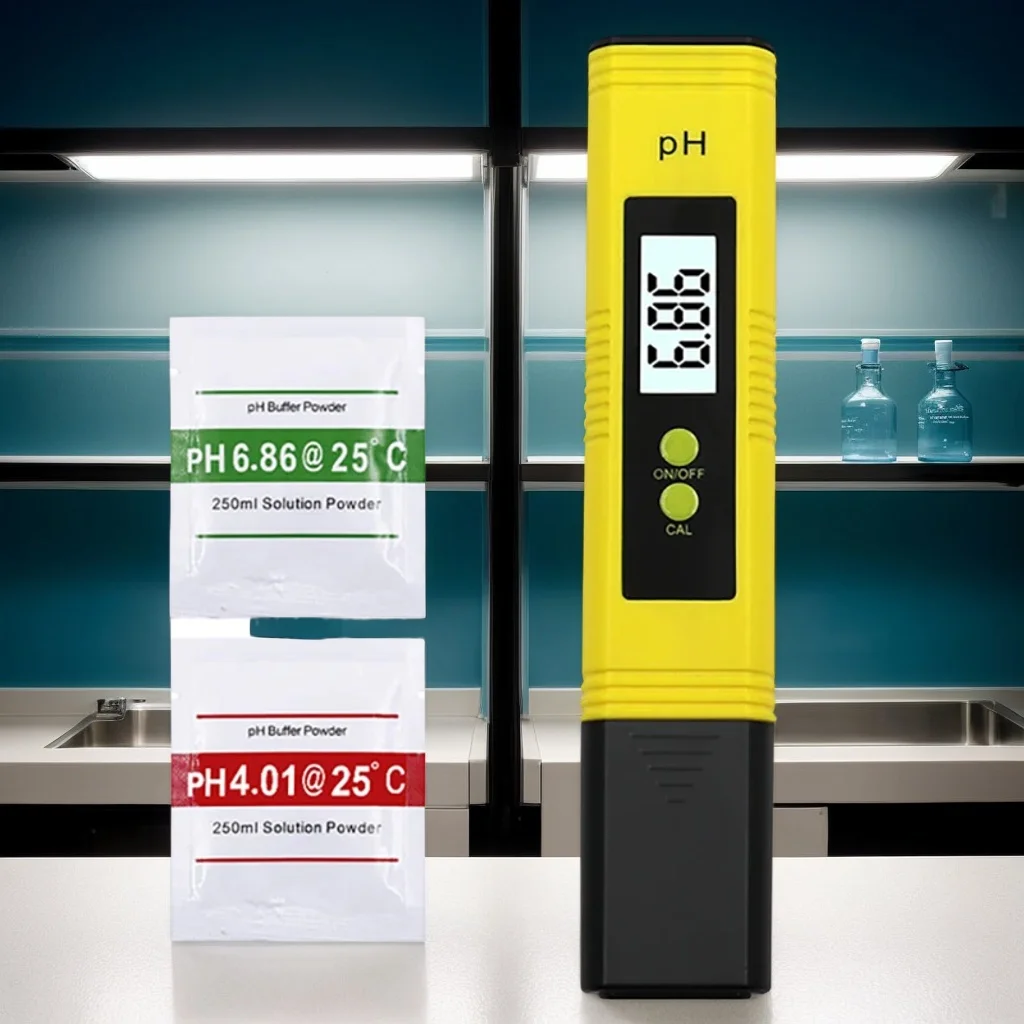 Medidor de pH de Bolsillo con Precisión de 0.01, Análisis Instantáneo de la Calidad del Agua para Peceras y Piscinas