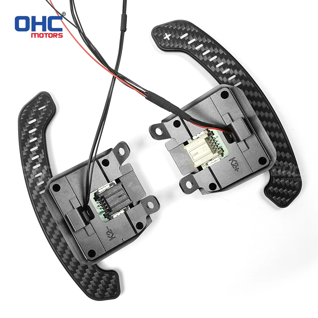 For Chevrolet Corvette C8 LED Magnetic Steering Wheel Paddle Shifters Various Colors Mobile Phone Connection APP Control