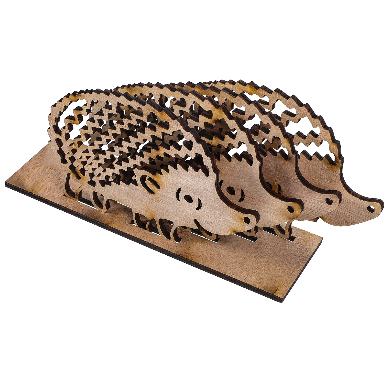 

4 Pieces Reusable Wooden Coaster Desktop Coffee Tray Animal Design Wear Resistant Kitchen Sink Compact Daily Use Mat Heat