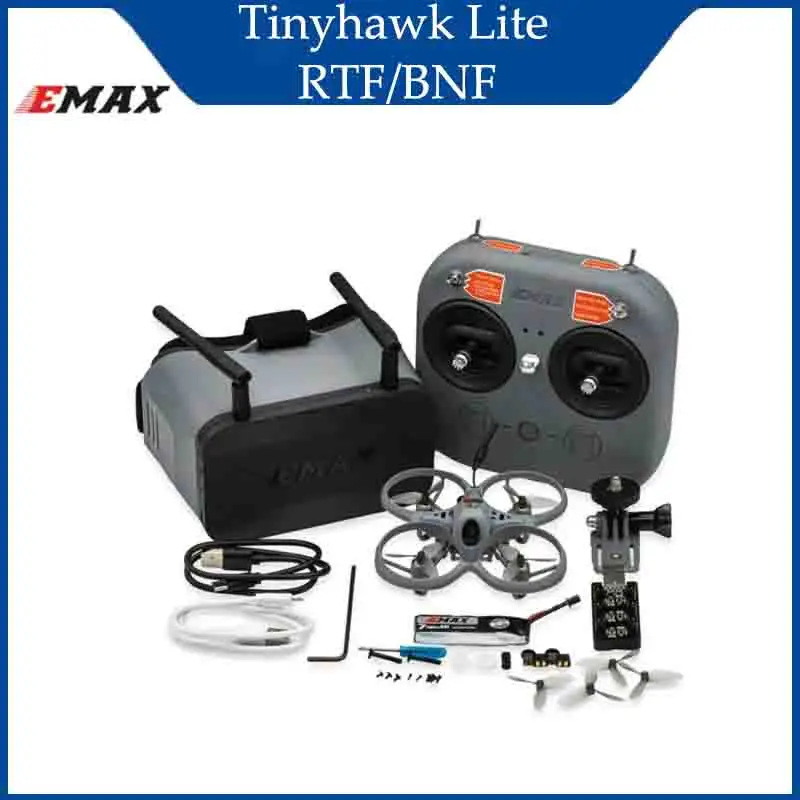 Emax Tinyhawk Lite RTF/BNF FPV Racing Drone 75mm 0806 Motore Runcam Nano 3 Fotocamera 0/25mW/100mW/400mW Quadcopter 2.4G ELRS RC