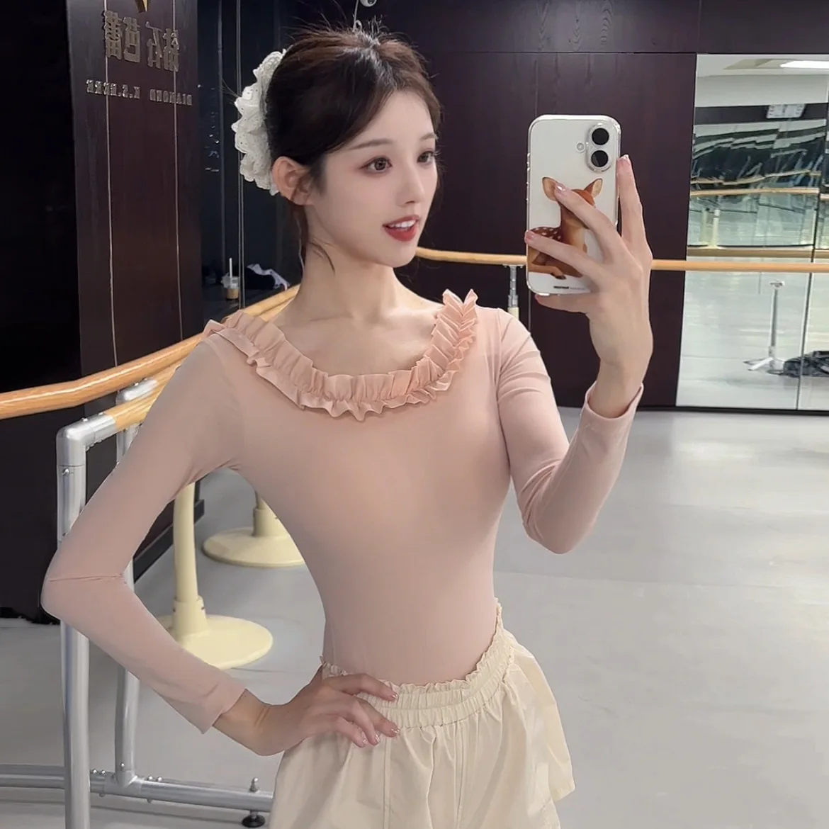 

Балетный купальник с длинным рукавом для гимнастики и танцев, тренировочный костюм для взрослых, современный балетный тренировочный костюм, нейлоновый леотард для женщин, оптовая продажа