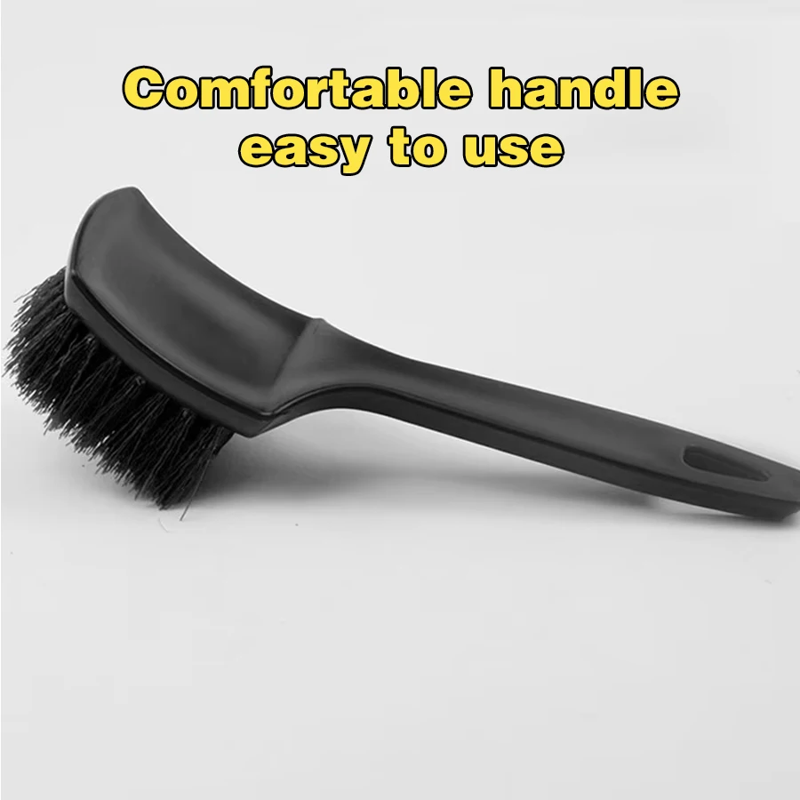 Car Tire Rim Brush Wheel Hub Cleaning Brushes Car Wheels Detailing Cleaning Accessories Black Tire Auto Washing Tool image 2