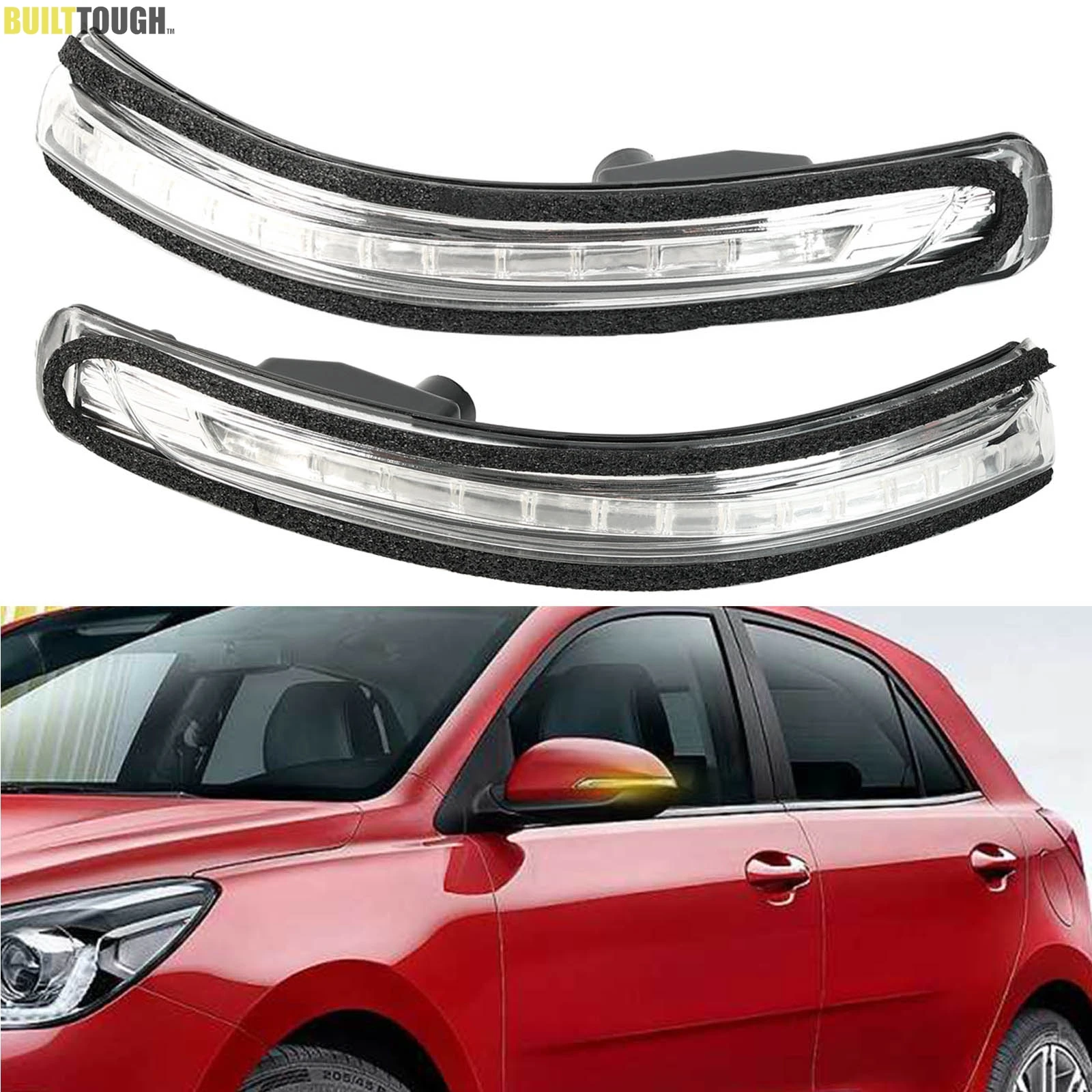 Turn Signal Side Mirror Indicator Light LED Side Marker Lamp Canbus Error Free For Kia Rio Mk3 2012-16 Pride 2011~16 87624-1W000
