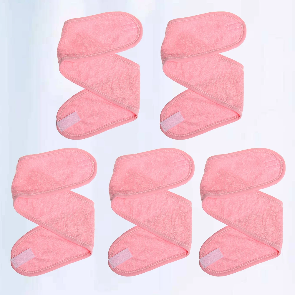 

5 PCS Pearlescent Lift-proof Strap Pregnant Woman Headband Washing Face Headwrap