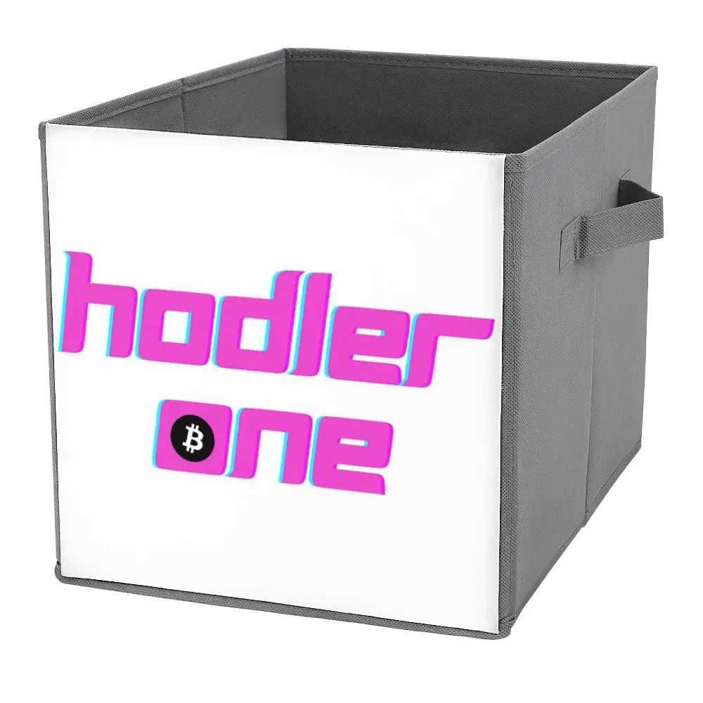 Storage Bins Bitcoin (BTC) Hodler One For Sale Organizer Division Funny Graphic Folding Storage Box Super Soft Convenient Storag