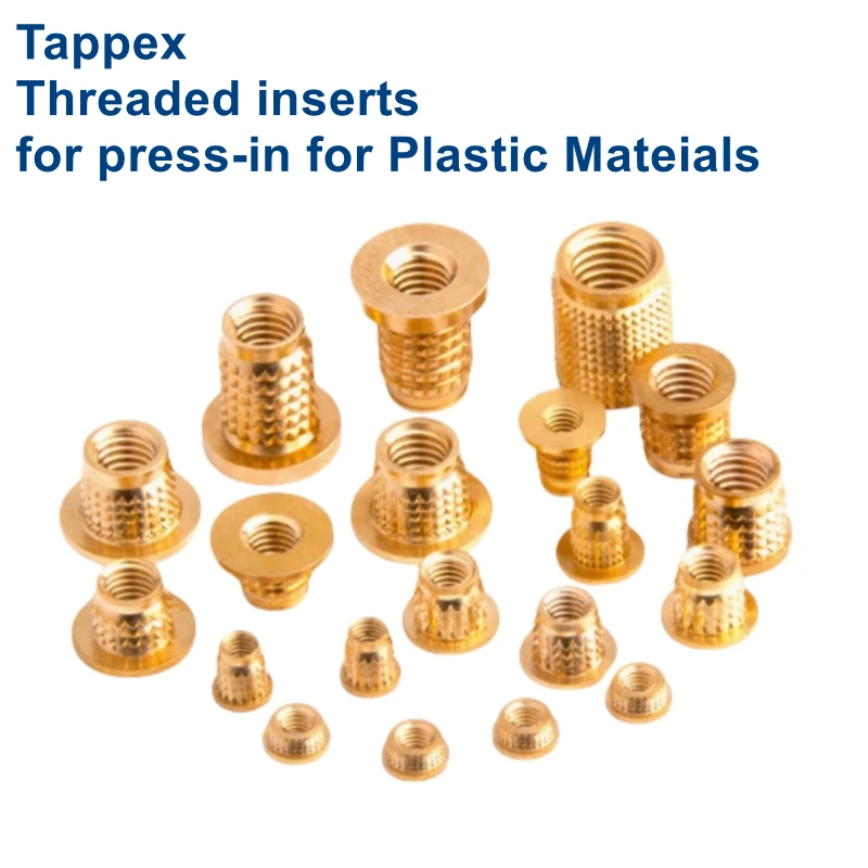 Threaded inserts for press-in for plastic M1.6 M2 M2.5 M3 M4 Brass Nuts For Sherpa MINI Extruder KIT VORON 3D Printer