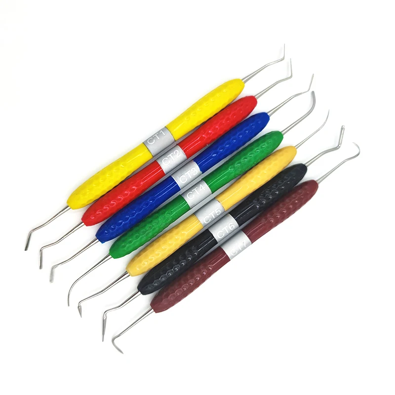Dental Resin Filler Aesthetic Restoration Tools Silicone Handle For Resin Knife Plastic Dresser Dentistry Tool Instrumen