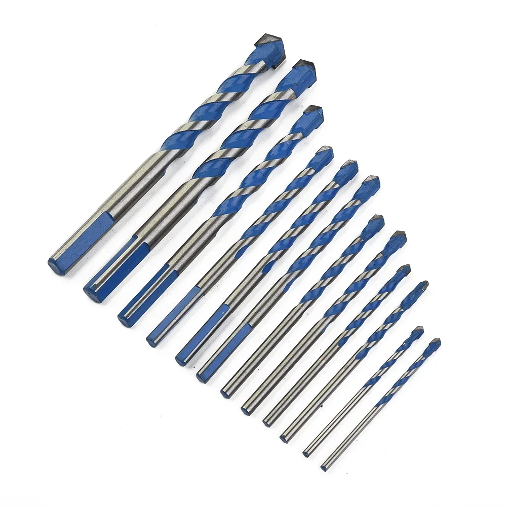 12PCS Construction Drill Bit Multi-Functional Bits For Tile Glass Ceramic Marble Punching Hole Hand Tools 3/4/5/6/8/10/12mm