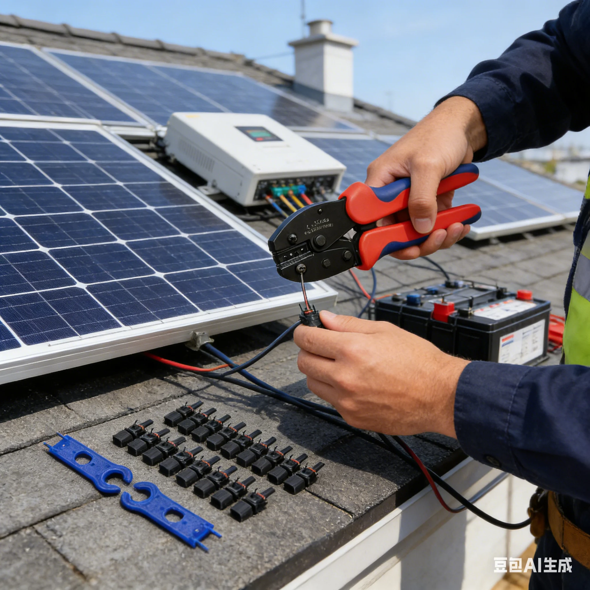 Photovoltaic Solar Connector Kit, Panel Solar Connectors for PV, MC Cable, 2.5mm, 4mm, 6mm, 1000V, 30A, 100 Pcs, 40 Pcs, 20 Pcs
