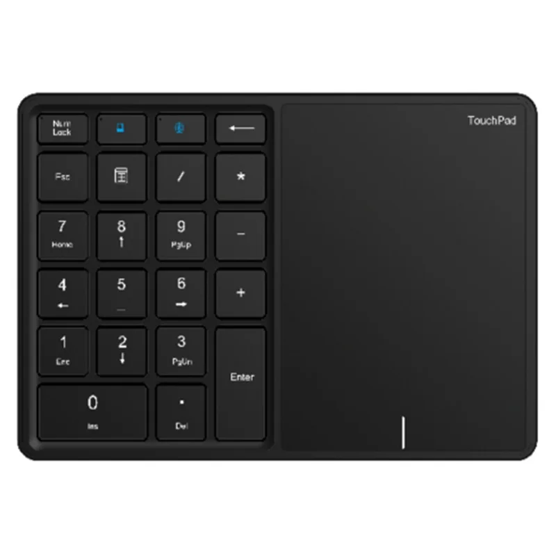 

Стильная беспроводная цифровая клавиатура USB + Bluetooth с сенсорной панелью Цифровая клавиатура 22-клавишная цифровая клавиатура