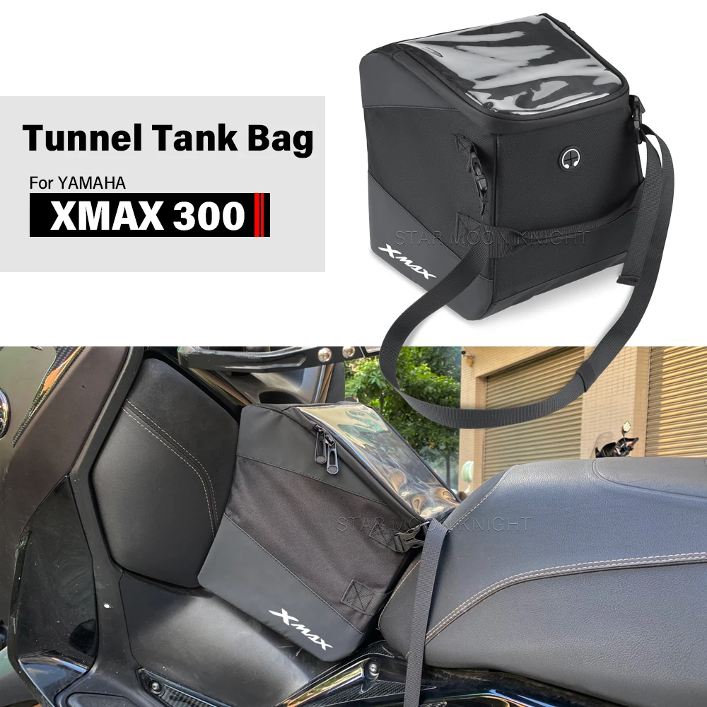 

For YAMAHA X-MAX 300 XMAX300 XMAX 300 Tech 2023 2024 2025 Scooter Tunnel Bag Storage Pouch Tank Bag With Waterproof Cover