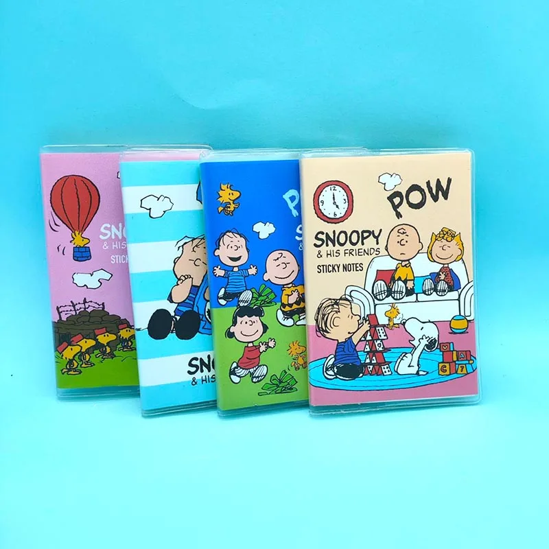 

4pcs/lot Kawaii Snoopy Memo Pad Sticky Note Cute N Times Stationery Label Notepad Post Office School Supplies