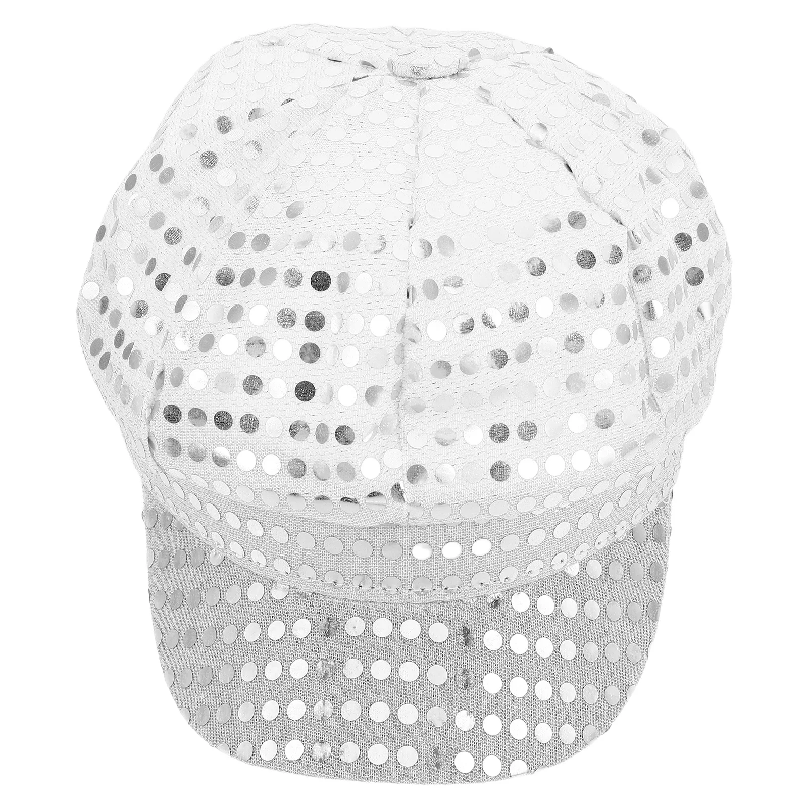

Retro Disco Sequin Octagonal Hat 70S 80S Theme Party Halloween Stage Performances Festival Glitter Cap Mirror