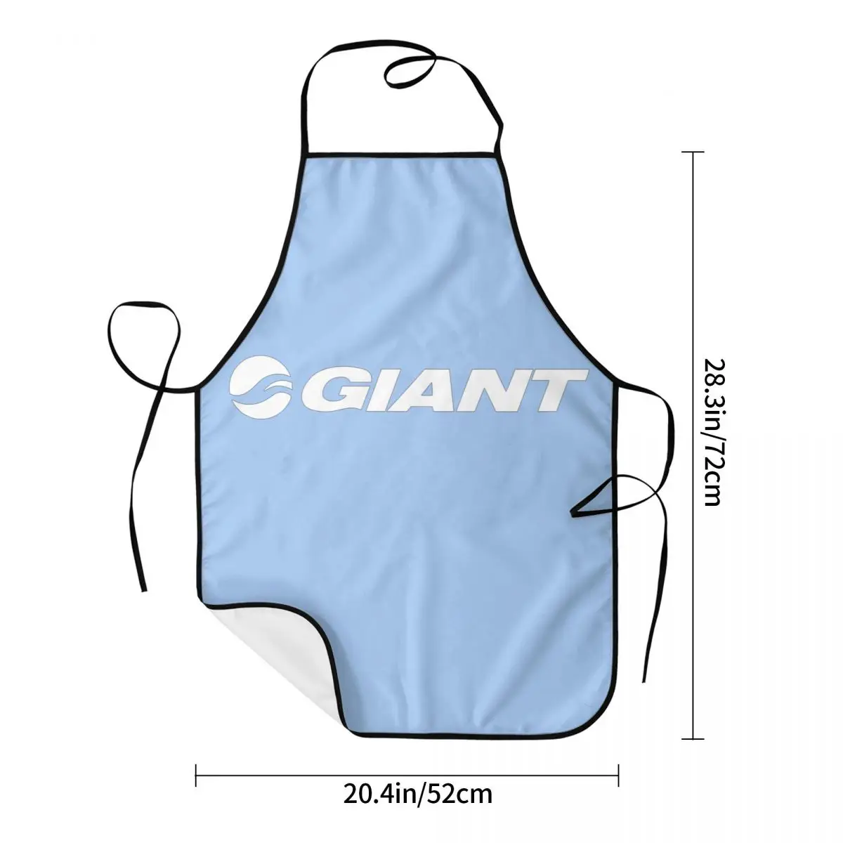 Giant Bike Apron Chef Cooking Cuisine Tablier Sleeveless Bib Kitchen Cleaning Pinafore for Women Men Gardening