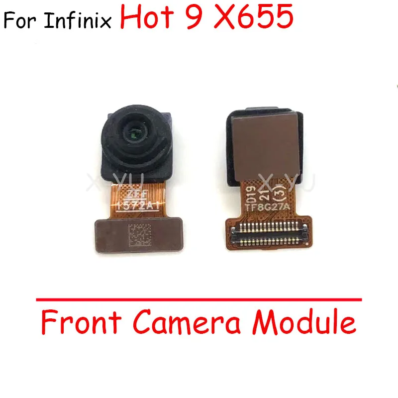 

For Infinix Hot 9 X655 X655C X655D / Hot 9 Play X680 X680B X680C Rear Back Big Front Camera Module Flex Cable Repair Parts