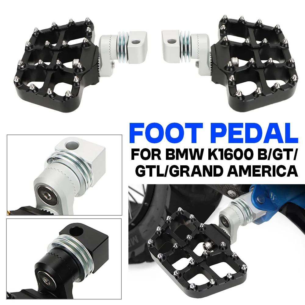 

For BMW K1600GTL K1600GT K 1600 B K1600Bagger K1600 Grand America Motorcycle Adjustable Extend Lowering Foot Pegs Rear Footrest