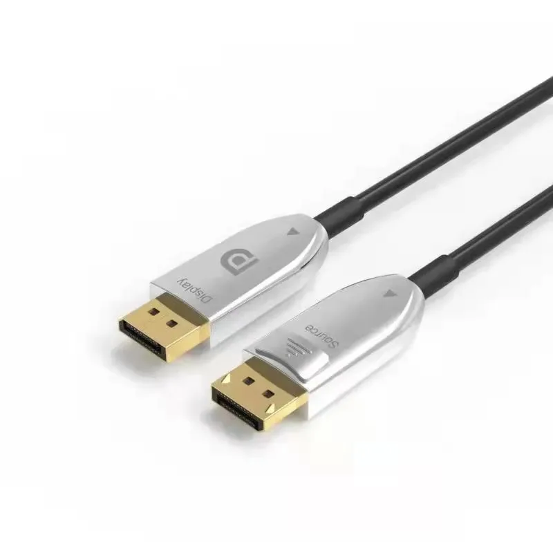 5m 10m 4K DisplayPort Gold-Plated PVC Male-to-Male Active Optical Cable for Home HD TV and DVD Players