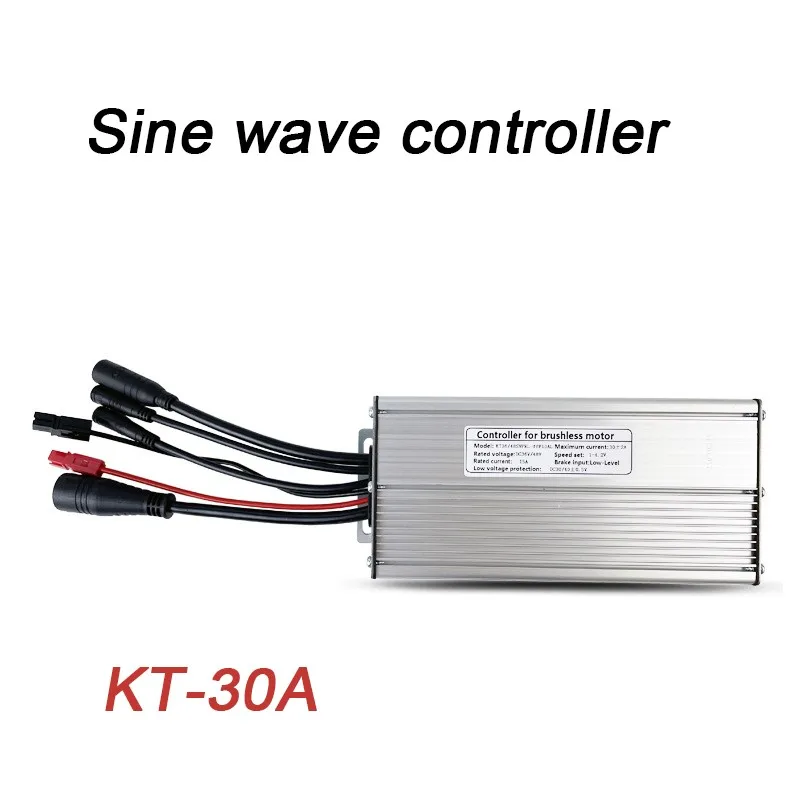 Original Electric Bicycle Scooter Controller KT 30A Sine Wave Controller Waterproof Plug with Lamp line e-Bike refit Accessory