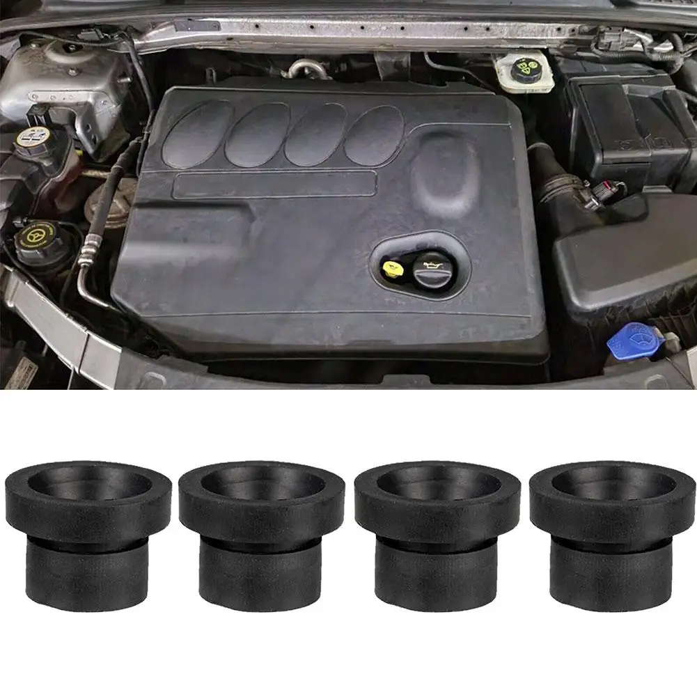 4X Rubber Engine Cover Grommet Buffer Mount Bush Stopper for FORD Focus 2 MK2 Galaxy C S Max Mondeo Mk4 4 Engine Bonnets Gaskets