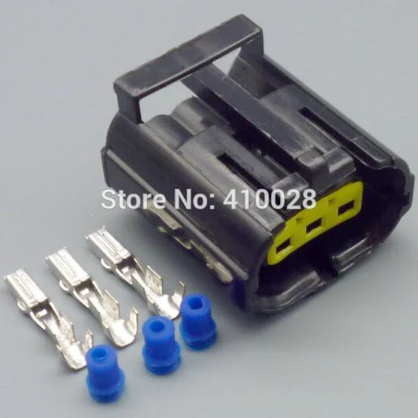 worldgolden 5/30/100sets kit 1.8mm 3p 3way auto waterproof wire harness connector 344273-3