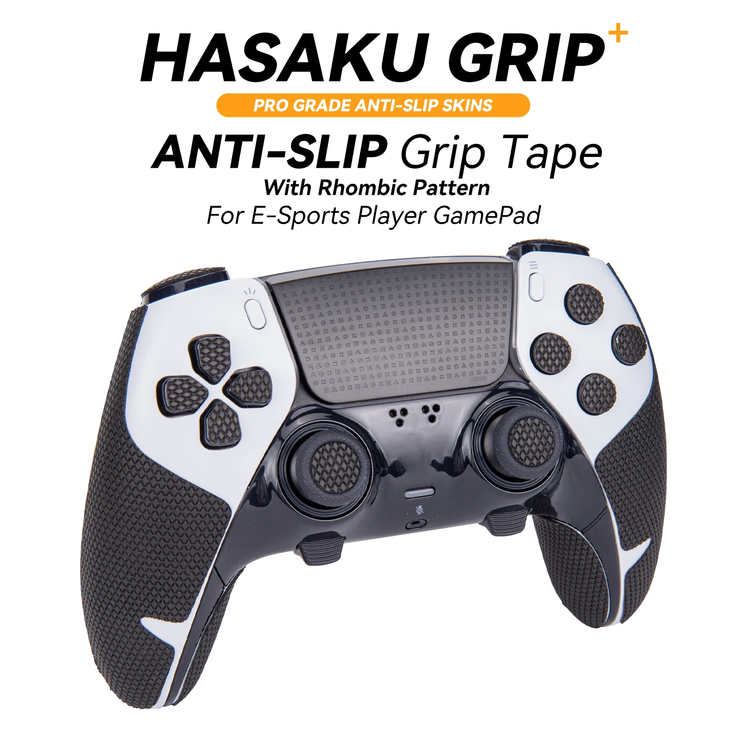 

HASAKU Controller Grip Tape Compatible With Playstation 5 DualSense Edge / PS5 Edge Handle,Buttons,Trigger,Non-Slip Tape