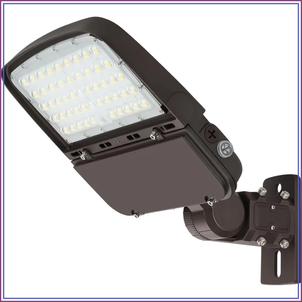 

150W LED Parking Lot Light with Photocell, Dimmable Outdoor Pole Light, 22500LM 5000K, 100-277V, IP65, Power Tunable 150W/100W/80W, ETL