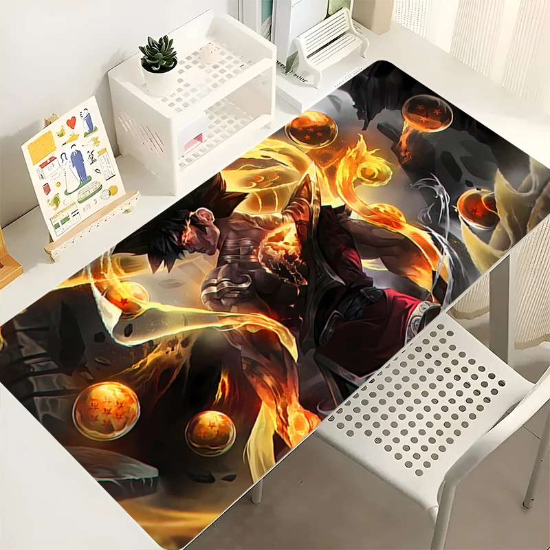 Muismat PC-accessoires Toetsenbordpad Antislip Anime Muismat Bureaumat Grote Dragon Ball Gaming Matten Rubberen verlengde pad