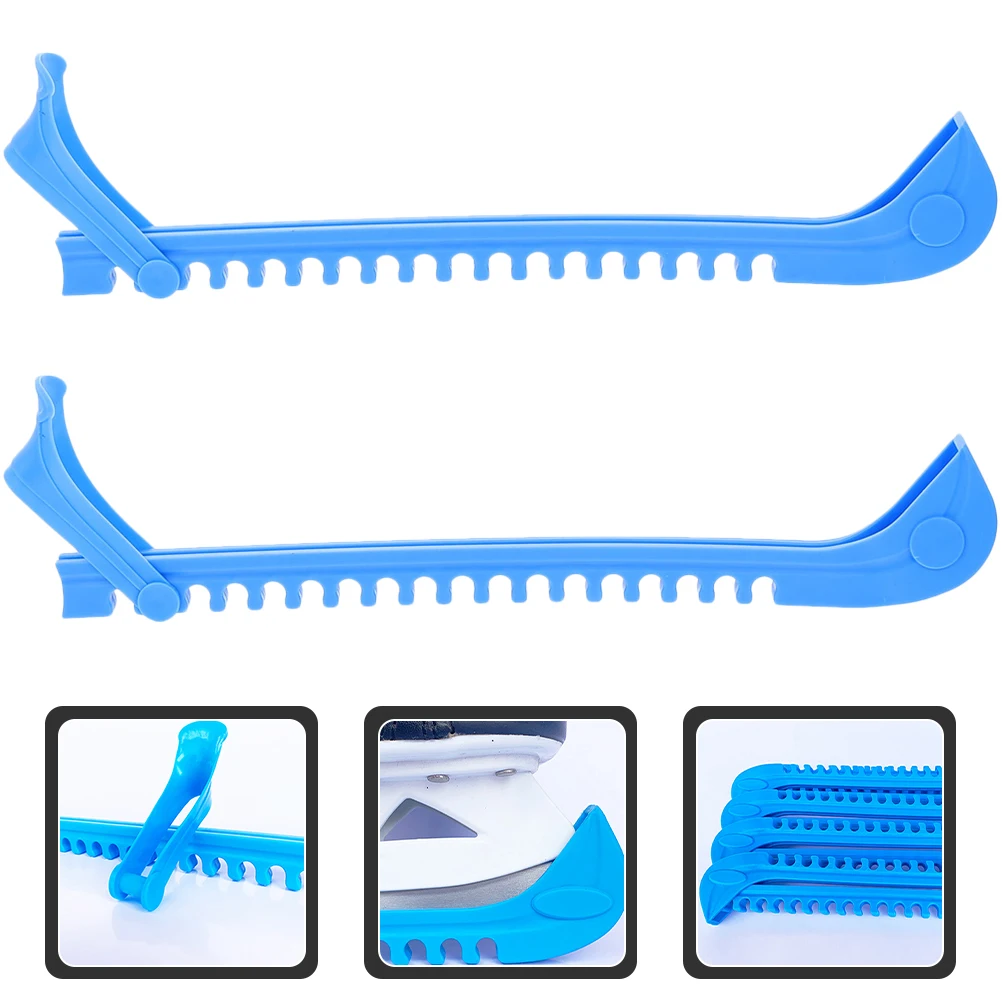 

1 Pair Ice Skate Guards Lightweight Skates Blades Protectors Durable Waterproof Protection For Skating Shoes Portable