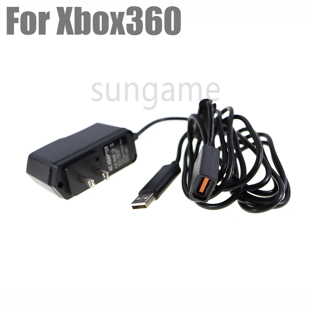 1 Adaptador de Corriente CA Nuevo para UE y EE. UU. con Cable de Carga USB para Sensor Kinect de Xbox 360