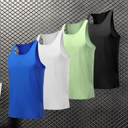 Camiseta sin mangas de ocio para hombre, ropa deportiva de baloncesto, camiseta sin mangas de entrenamiento de Fitness, camiseta transpirable y de secado rápido para correr