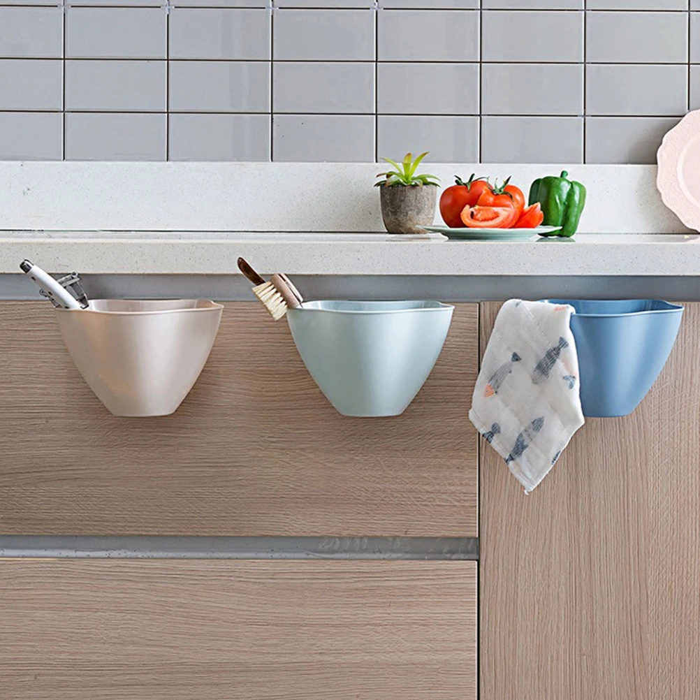 

Hanging Trash Can Garbage Bin Organizer Portable Kitchen Bedroom Home Storage Bag Smooth Surface For Phone Keys Cables