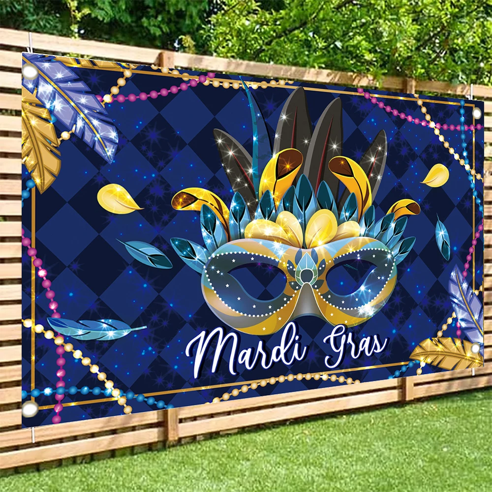 Фоны для фотосъемки Марди Гра, фэнтезийный свет, маска боке, ленты, Бразилия, карнавал, вечеринка, танцевальный фон для фотостудии NH-01