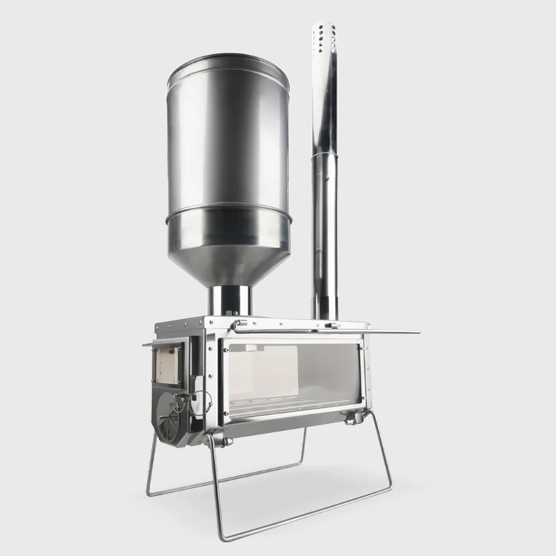 #Firewood Stove Accessories Granular Fuel Bunker Increase Combustion Time Portable Full Load 10kg Turbine Warehouse