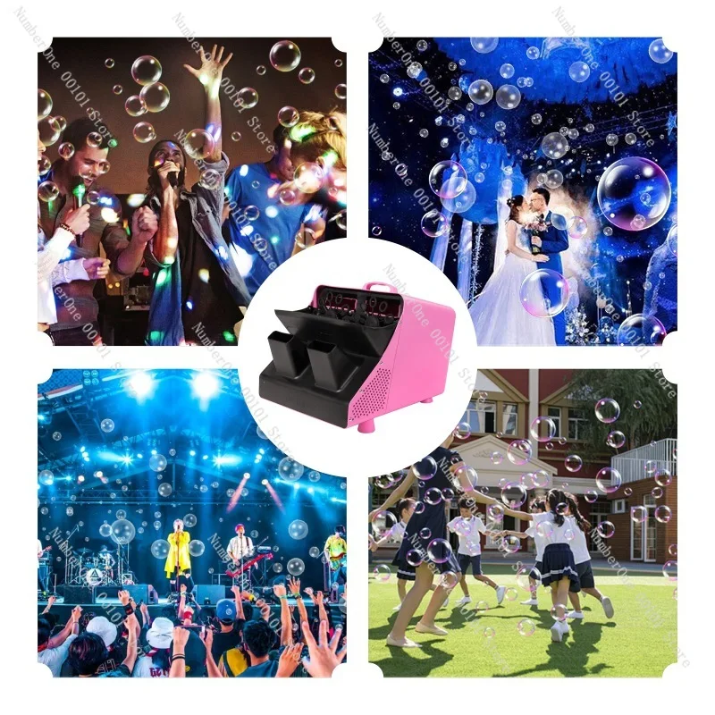 Wedding Bubble Machine Stage Rechargeable Remote Control Outdoor Fully Automatic Internet Celebrity Electric Performance