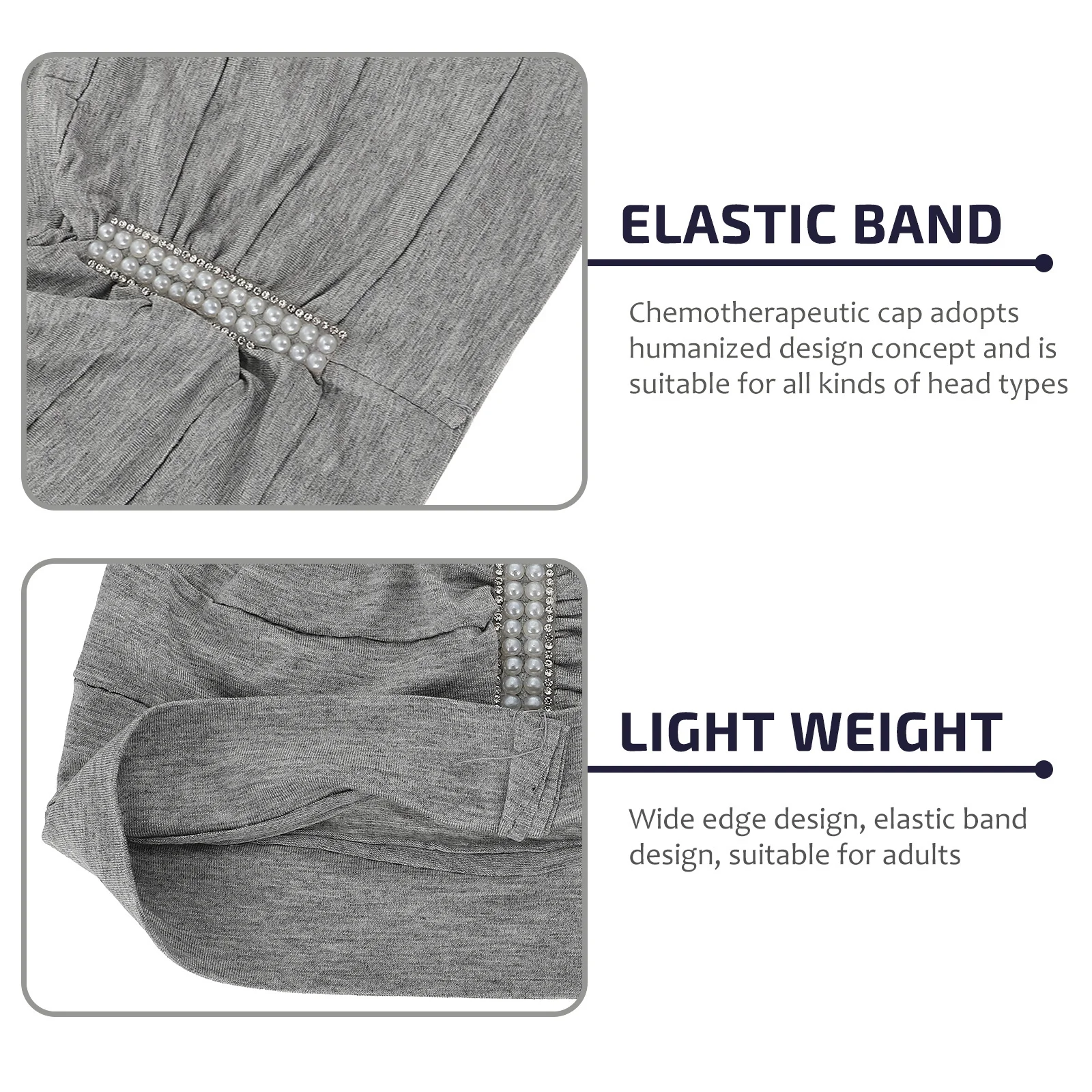 

1 шт., головной убор для химиотерапии с широкими полями, эластичный ночной капот, шапка для сна, защитный тюрбан для волос, шапка для длинных волос для взрослых и женщин