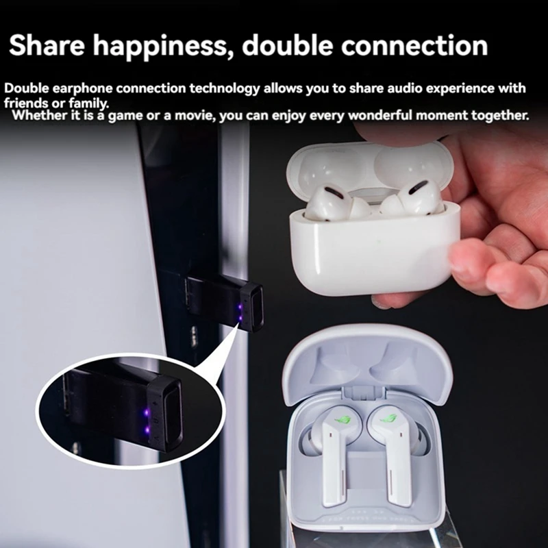 USB Bluetooth Adapter Audio Transmitter Receiver For PS5/PS4/NS Switch/PC Bluetooth 5.2 Adapter