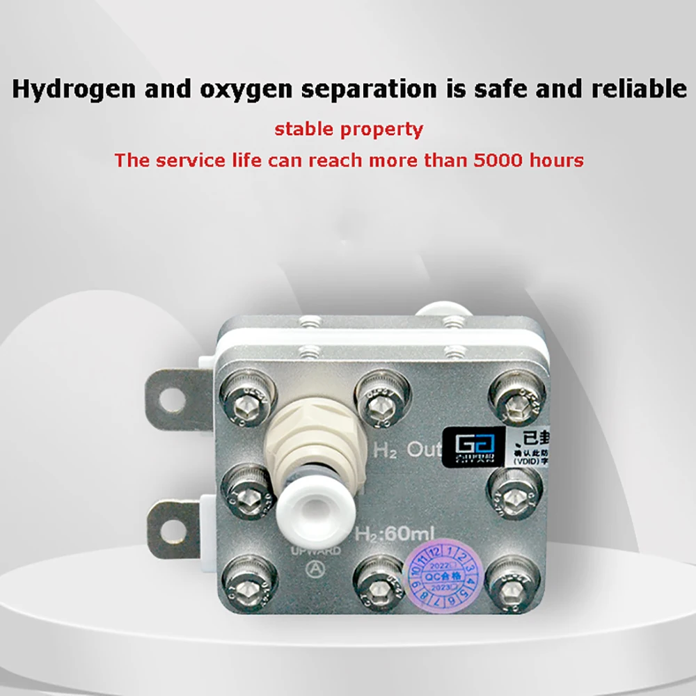 60ML PEM Proton Film Electric Rich Hydrogen Water Machine GT-A060  Electrolytic Cell Module Hydrogen Generator