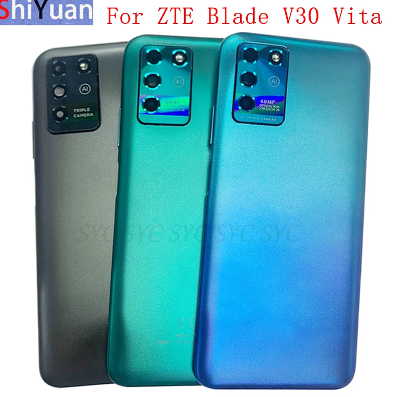 

Крышка батарейного отсека, задняя панель, корпус для ZTE Blade V30 Vita, задняя крышка с логотипом объектива камеры, запасные части