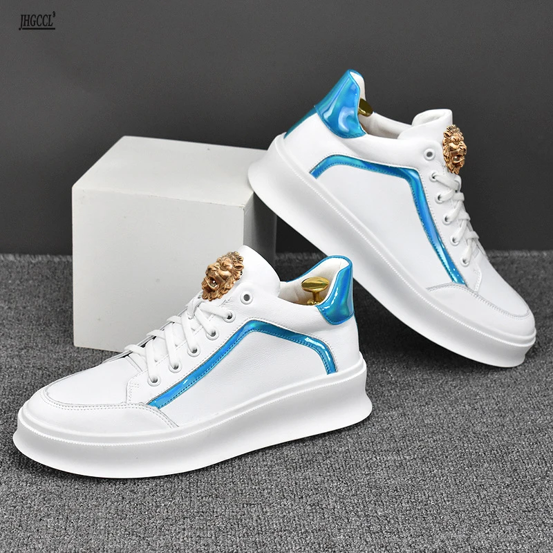 

Дышащая повседневная обувь с низким берцем — Мужская обувь, парусиновая обувь, новый стиль, воловья кожа, белые кроссовки, повседневная спортивная обувь