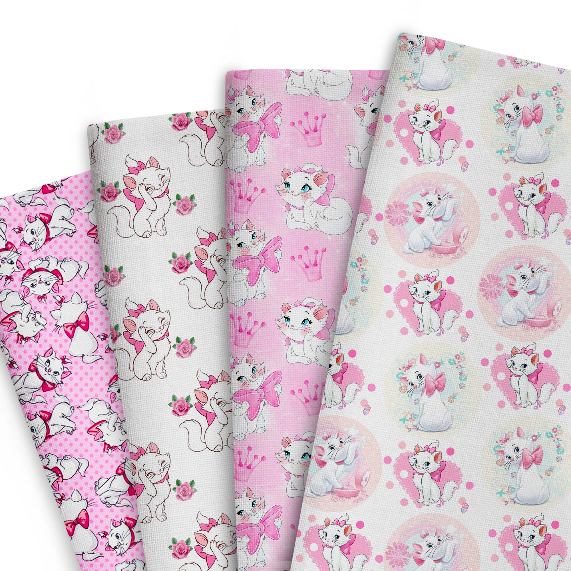 Disney 50*145 cm Patchwork Marie chat Polyester coton tissu tissu couture Quilting tissus couture matériel bricolage à la main