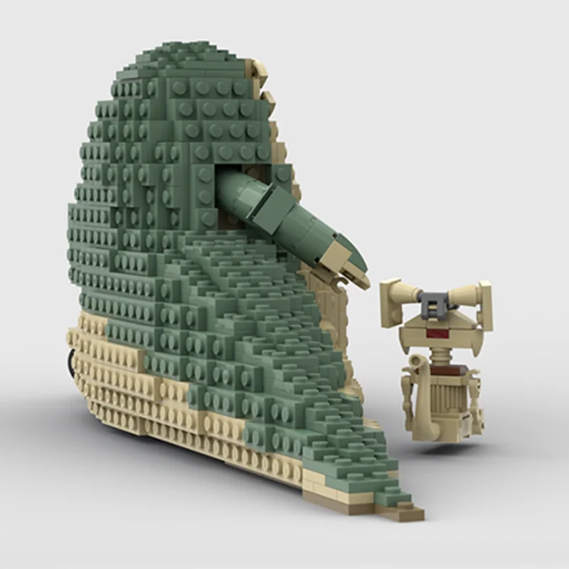 953pcs MOC Jabba The Hutt Pet Pipe Star Battle Model Toy Building Blocks Tabletop Decor, Small Decor, Home Decor Home Decor Gift